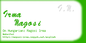 irma magosi business card